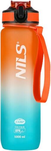 Tritanová láhev na pití NILS Camp NCD68 1000 ml oranžovo-modrá