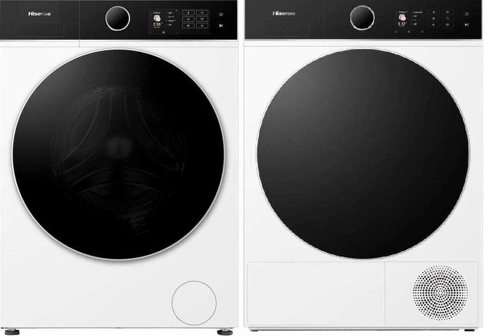 SET Pračka Hisense WF5I9043BWFS + Sušička Hisense DH5I804BWCD