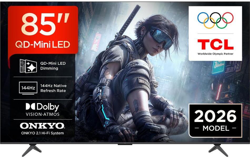 QLED televize TCL 85T8D