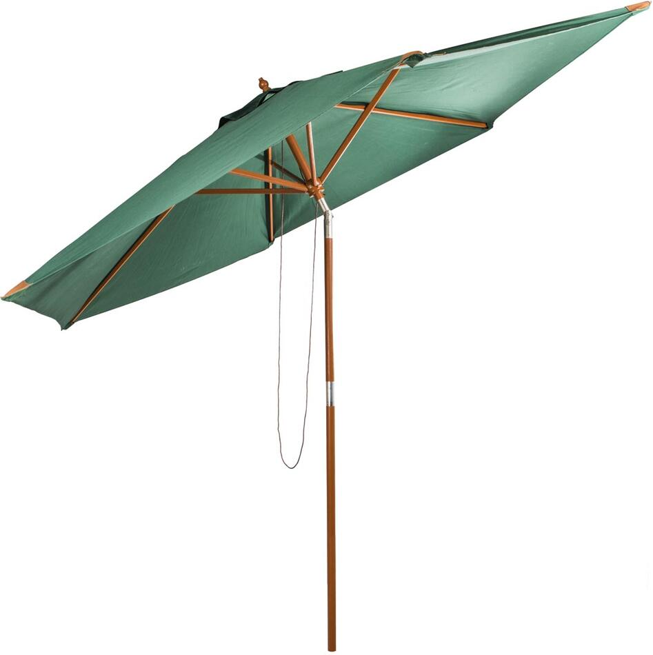 Dřevěný slunečník s UV 50+, 300 cm