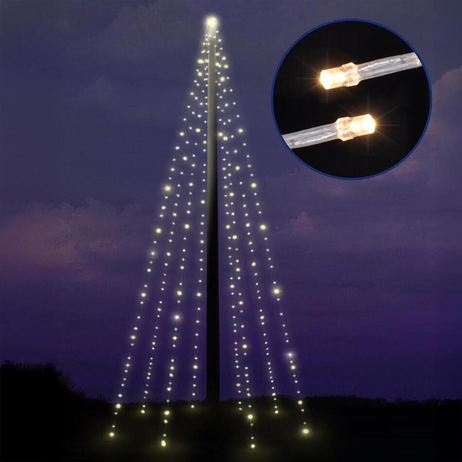Světelný řetěz, 8 pramenů, 400 LED