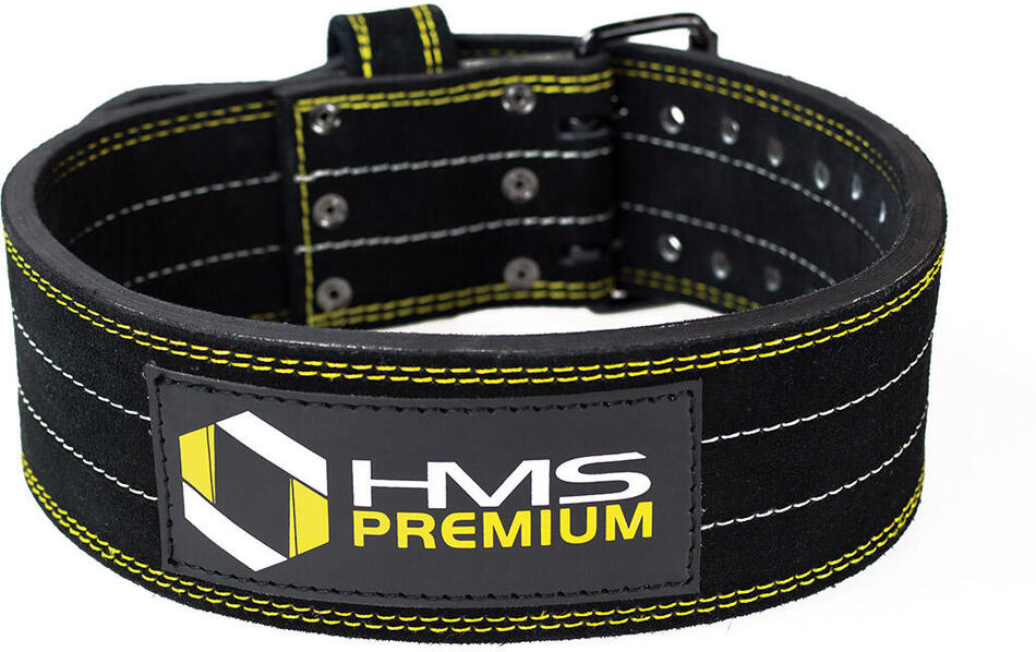 Kožený posilovací pás HMS Premium PA 3558 (Velikost: M)