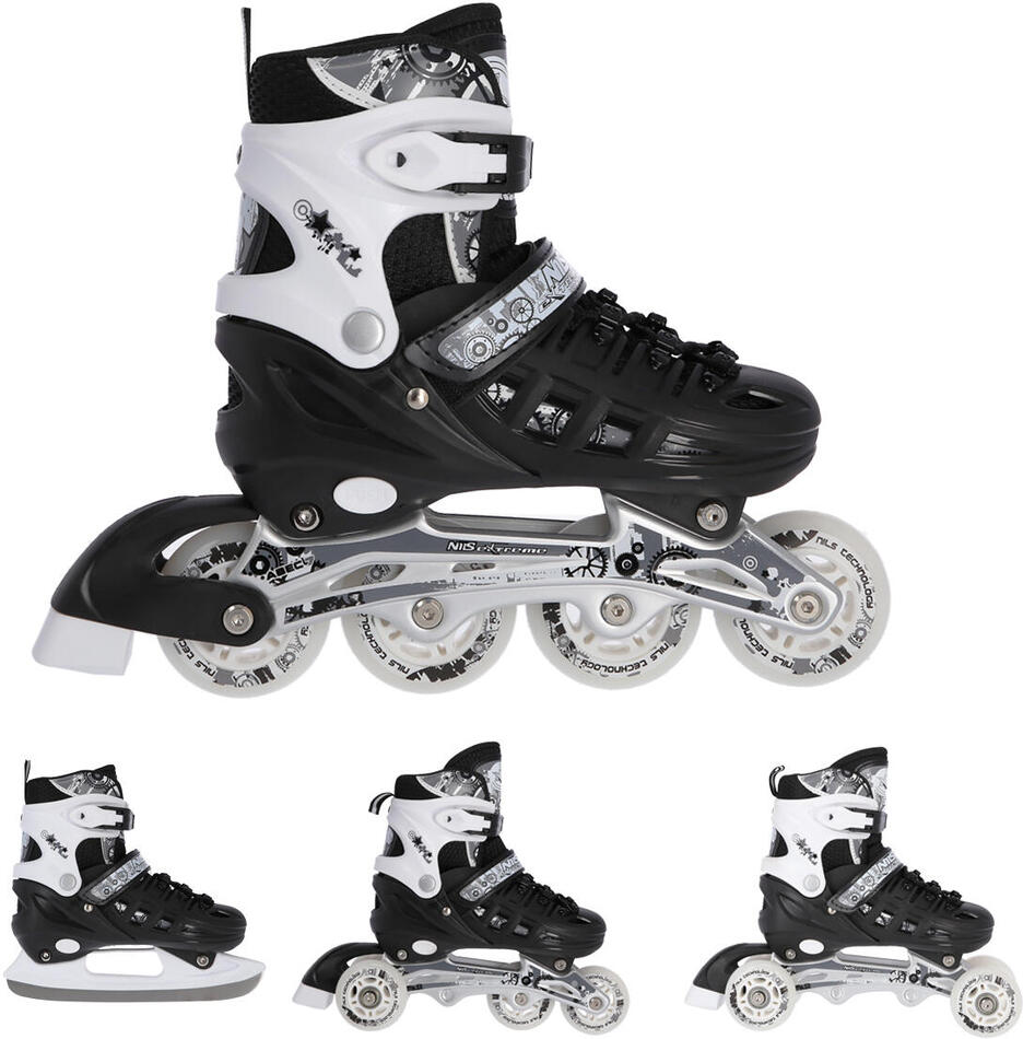 Brusle NILS EXTREME NH10905 4v1 černé (Velikost: M(35-38))