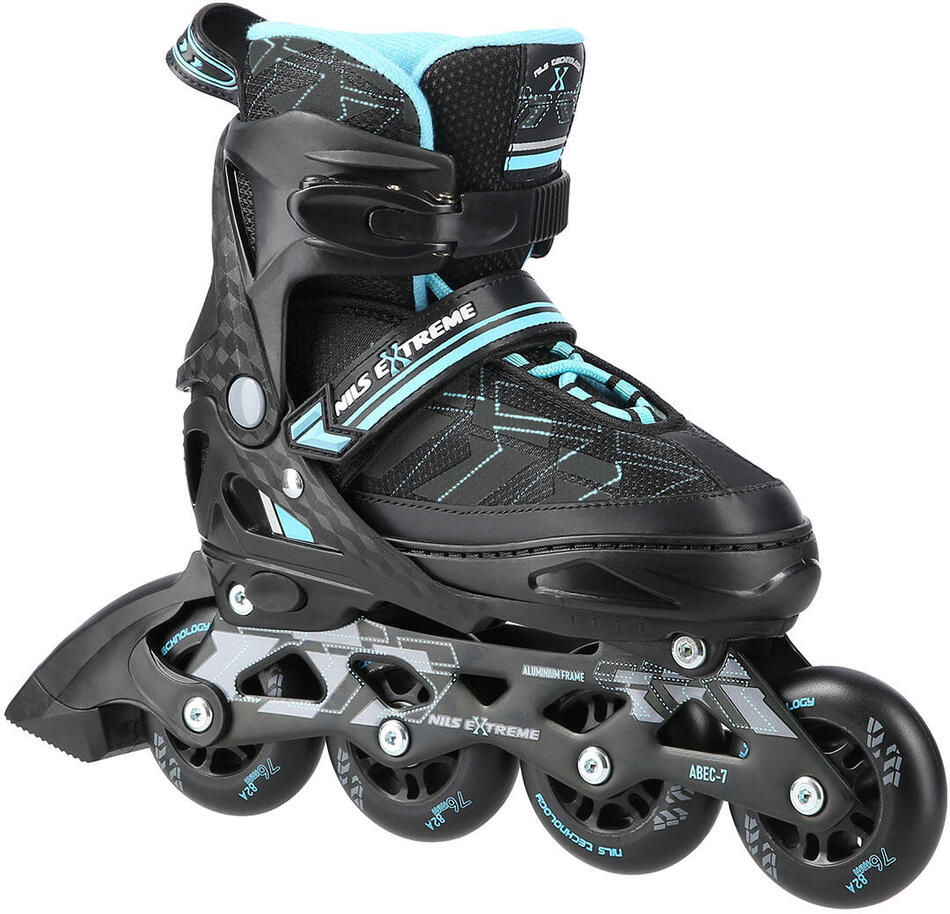 Kolečkové brusle NILS Extreme NA11002 A, modré (Velikost: M(35-38))