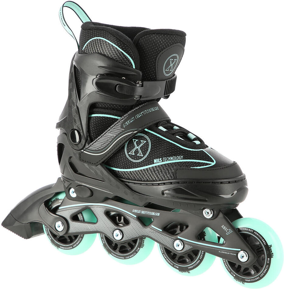 Kolečkové brusle NILS Extreme NA11008 zelené (Velikost: M(35-38))