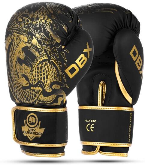 Boxerské rukavice DBX BUSHIDO Gold Dragon (Velikost: 16oz.)