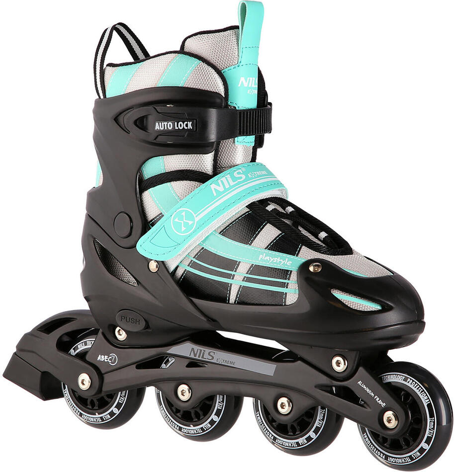 Brusle NILS Extreme NH18366A 2v1 černo-zelené (Velikost: M(35-38))