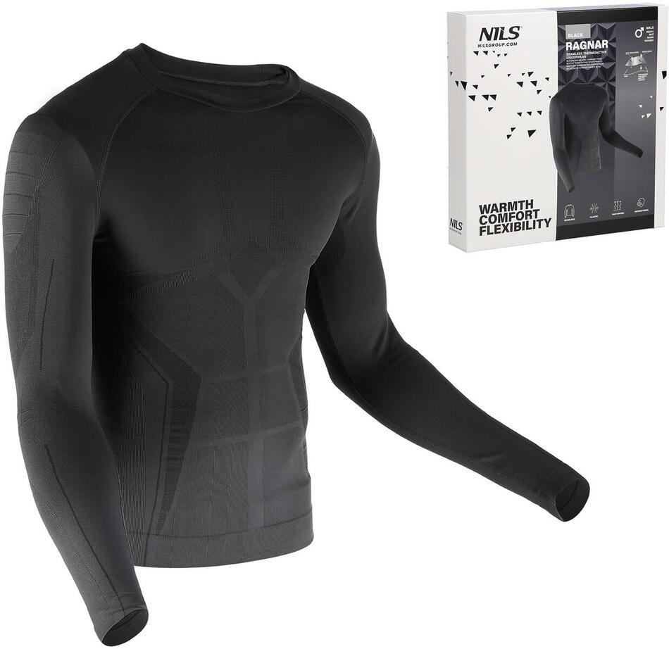 Pánské termo tričko NILS Ragnar BTK0060 černé (Velikost: 2XL/3XL)