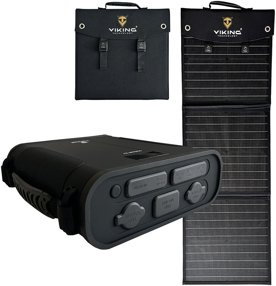 Set powerbanka Viking VIDAR IV a solární panel Viking L60 PD (VIDARIVL60PD)