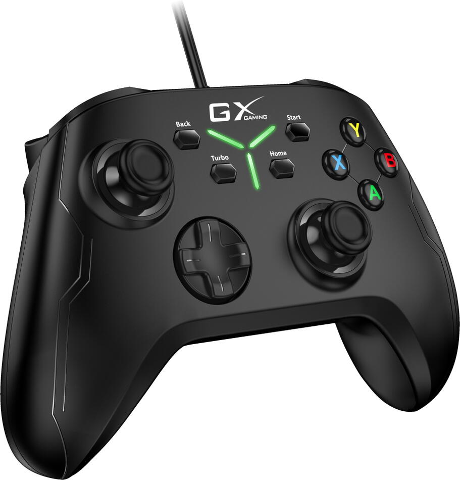 GENIUS GX Gaming gamepad GX-21UV/ drátový/ USB/ duální vibrace/ pro PC, PS3, PS4, Switch, Switch Lite a Android (31610005400)