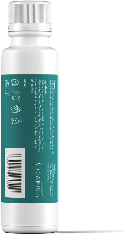 Bezvodý přírodní šampon v prášku nanoSPACE Cosmetics