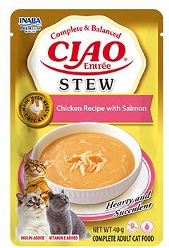 Churu Cat Entrée Stew Chicken Recipe with Salmon 40g