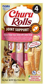 Churu Dog Rolls Joint Supp.Chick.wraps Chick&Salm4x12g