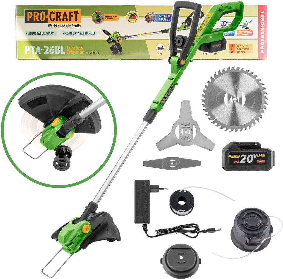 Aku vyžínač Procraft PTA-26BL / PTA-26BL