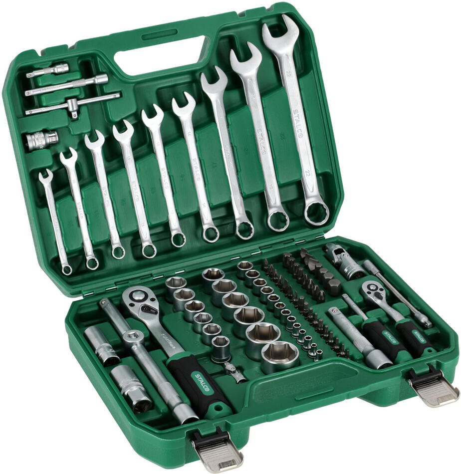 sada 1/2"+1/4"+ klíče ploché 82díl. STALCO