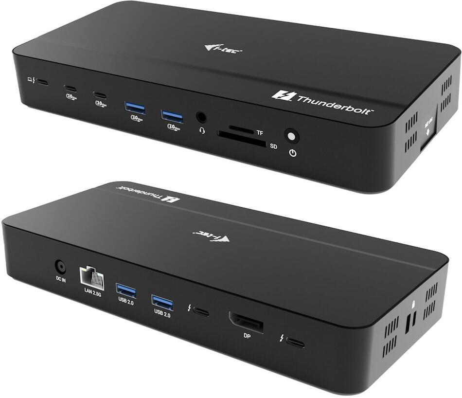 i-tec dokovací stanice Thunderbolt 5 Triple Display, M.2 slot, 6x USB, 2.5 GLAN, Power Delivery 140W (TB5TRIPLEDOCKM2PD)