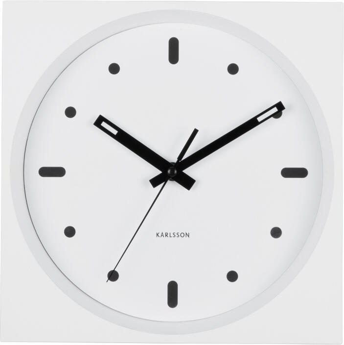 Designové nástěnné hodiny 6111WH Karlsson 25cm