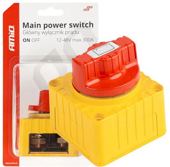 Bateriový odpojovač 12-48V max.300A AMIO-03839