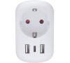 Cestovní adaptér Solight s USB A+C 20W PD do Velké Británie, typ G