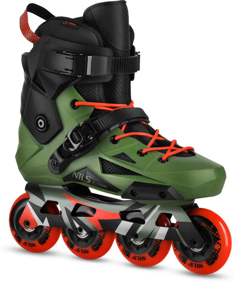 Slalomové brusle NILS Extreme NA1601 Slayd zelené (Velikost: 36)