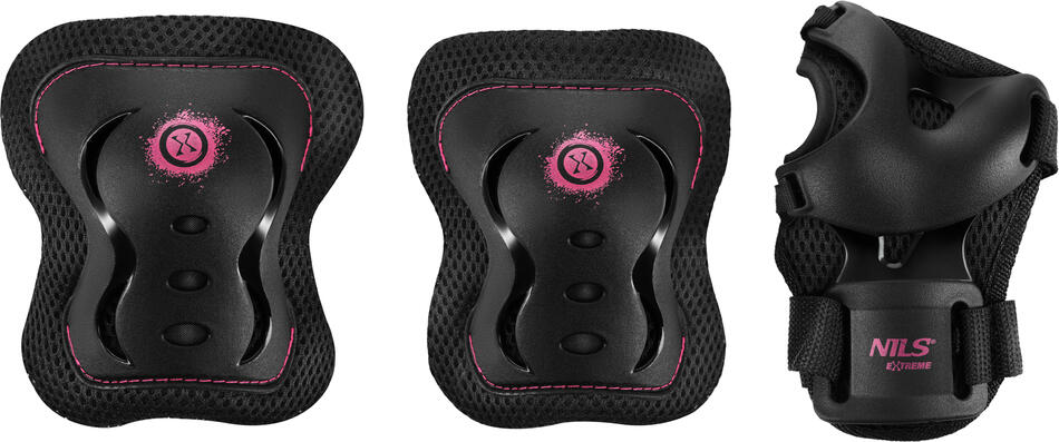 Souprava chráničů NILS Extreme H320 Fly růžová (Velikost: XL)