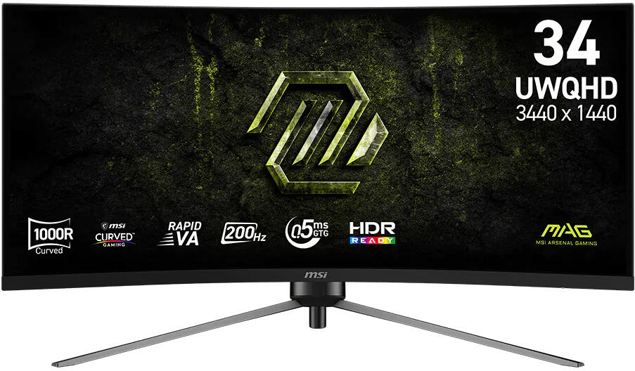 MSI MAG/345CQRF E20 / 34" / VA / UWQHD / 200Hz / 0,5ms / Černá / 3R (MAG 345CQRF E20)