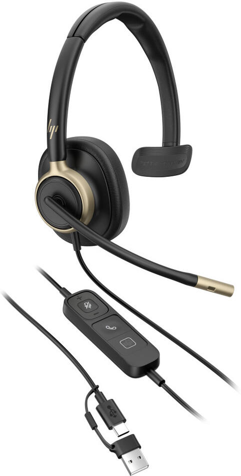 HP Poly Mission 815 náhlavní souprava Mono USB-C +USB-C/A (C01F8AA#AC3)