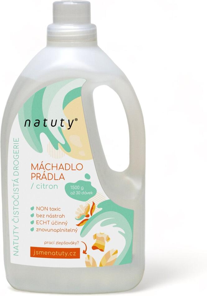 Natuty Máchadlo prádla s vůní citronu (1.5 l)