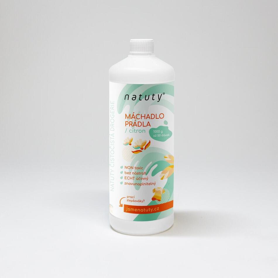 Natuty Máchadlo prádla s vůní citronu (1 l)