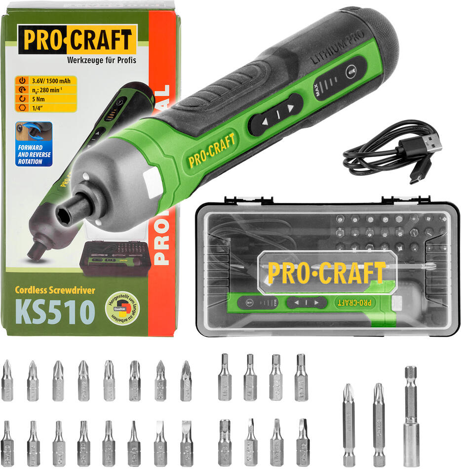 Aku šroubovák Procraft KS510 / KS510
