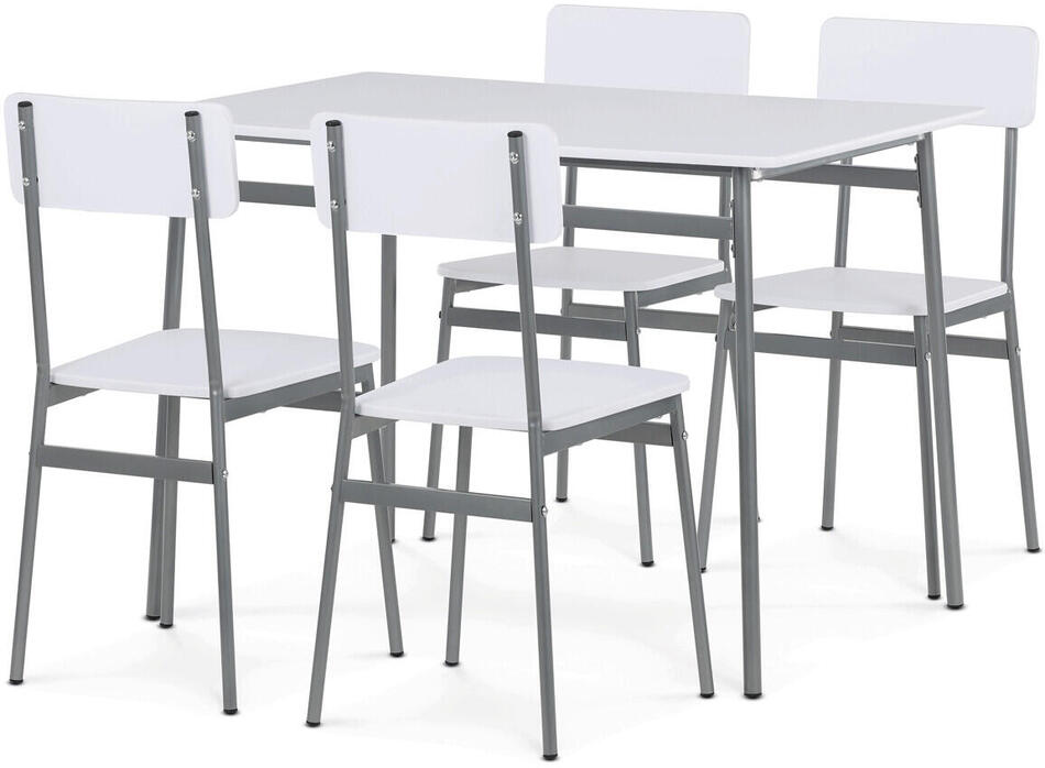 Jídelní set s 4 židlemi, 110x70x76cm, mdf AUT-O2156 WT Autronic, Bílá