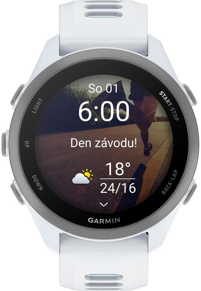 Smart hodinky Garmin Forerunner 170 Whitestone/Clou