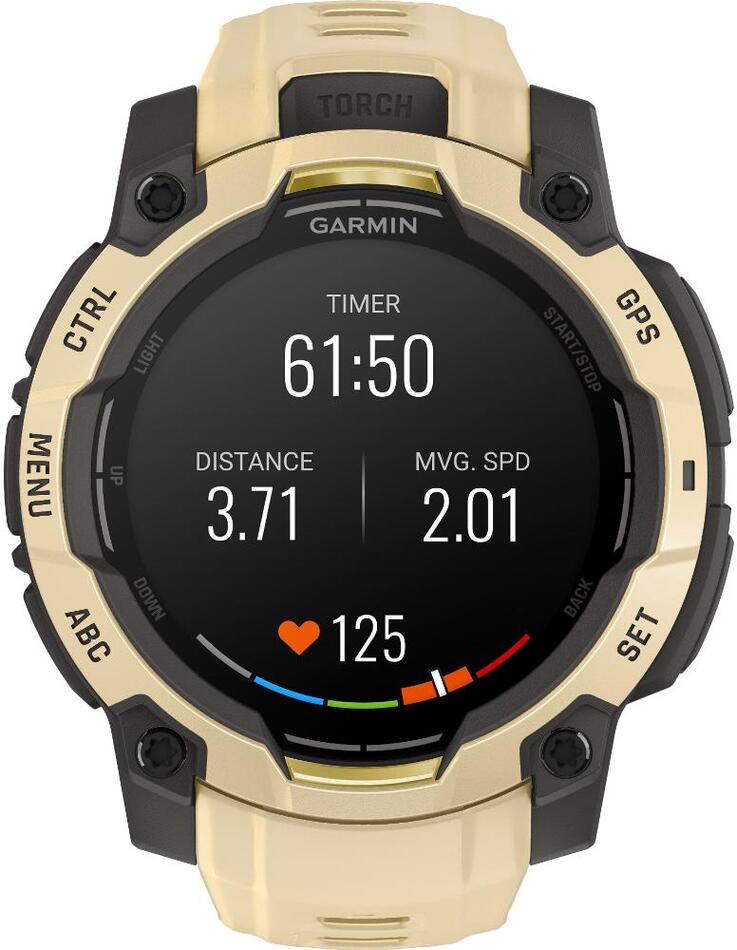 Smart hodinky Garmin Instinct 3 45mm AMOLED Citrine