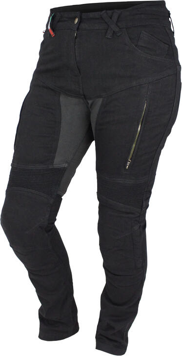 Cappa Racing Džíny moto RICARDO kevlar dámské černé (Velikost: 34/32 - L)