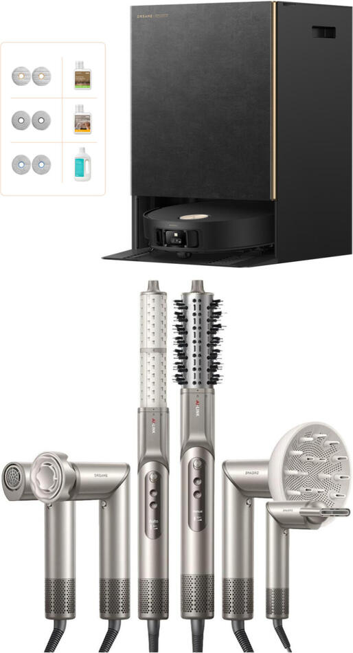 SET Dreame Matrix10 Ultra, robotický vysavač, černý + Fén Dreame Dazzle