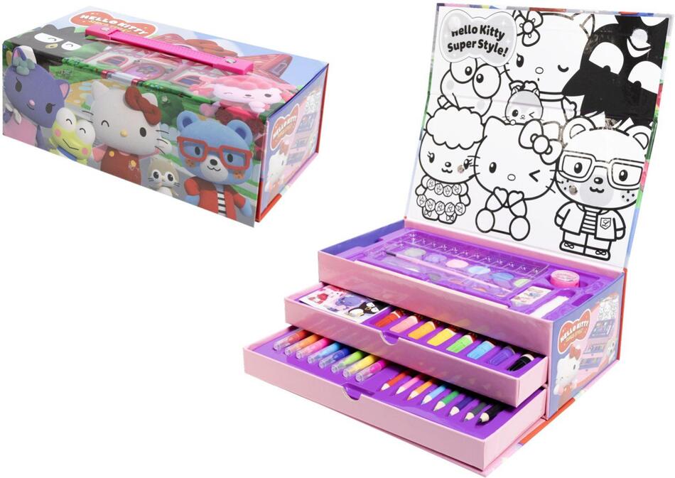 Teddies Sada na malování kreativní box Hello Kitty