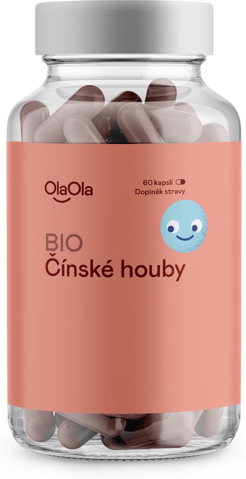 OlaOla BIO Směs čínských hub - 60 kapslí