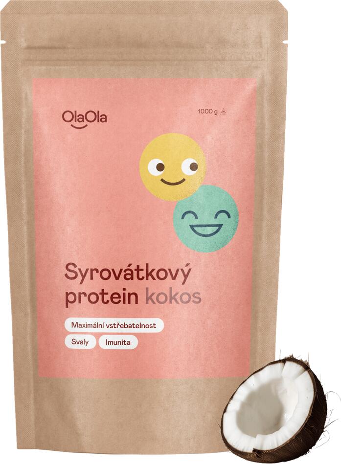 OlaOla Syrovátkový protein kokosový - 1 000 g