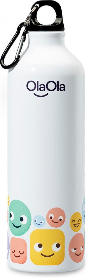 OlaOla Hliníková láhev s karabinou, 750 ml