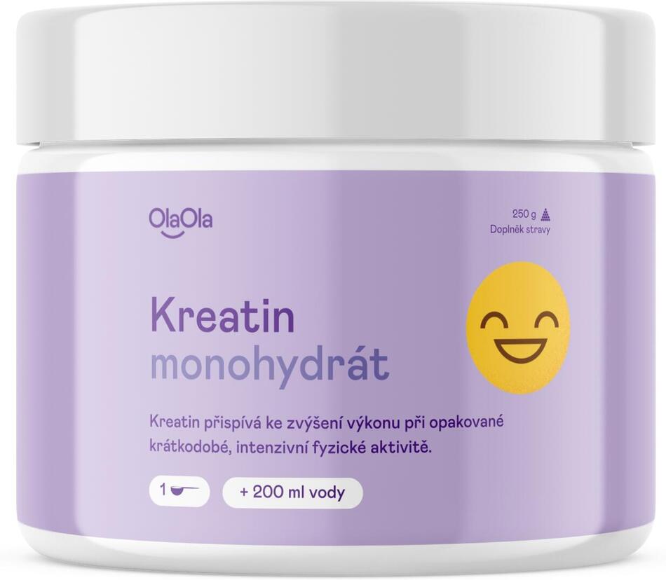 OlaOla Kreatin monohydrát pro intenzivní výkon - 250 g / 50 dávek