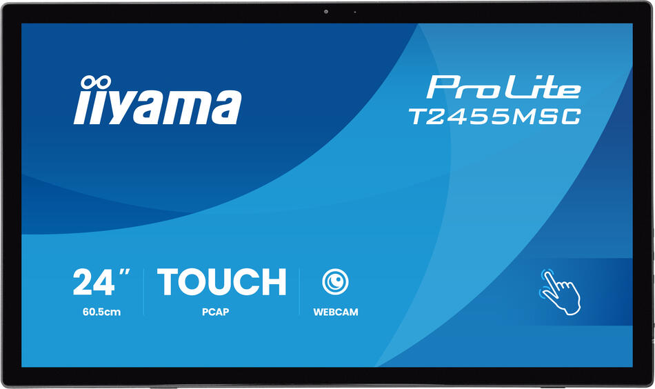 24" LCD IIYAMA T2455MSC-B2:IPS,FHD,P-CAP,HDMI