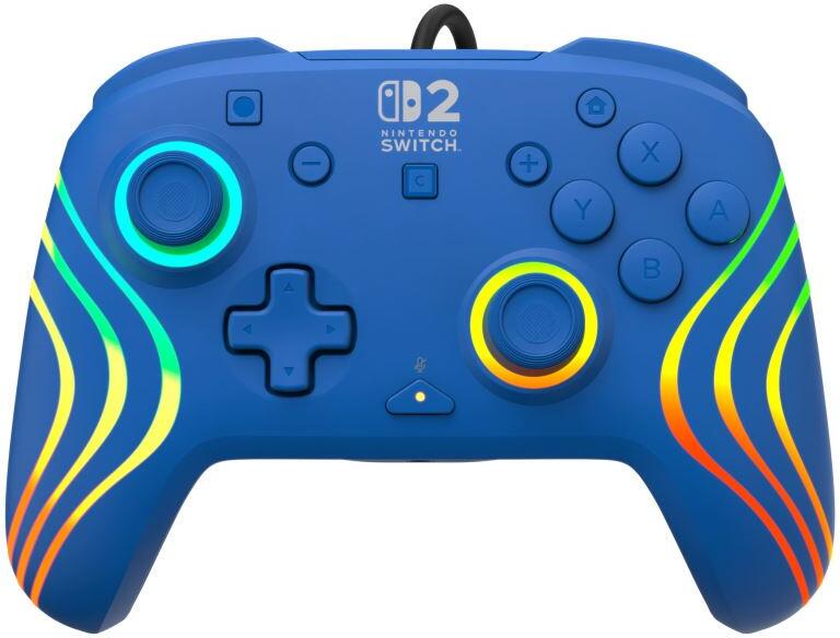 Turtle Beach Afterglow Wave Wired, RGB herní ovladač pro NS2, Modrá (TBC-8006-25)