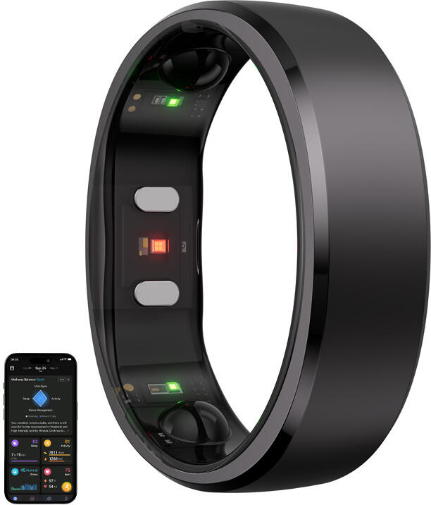 Smartring RingConn Gen 2 (velikost 9, černý)