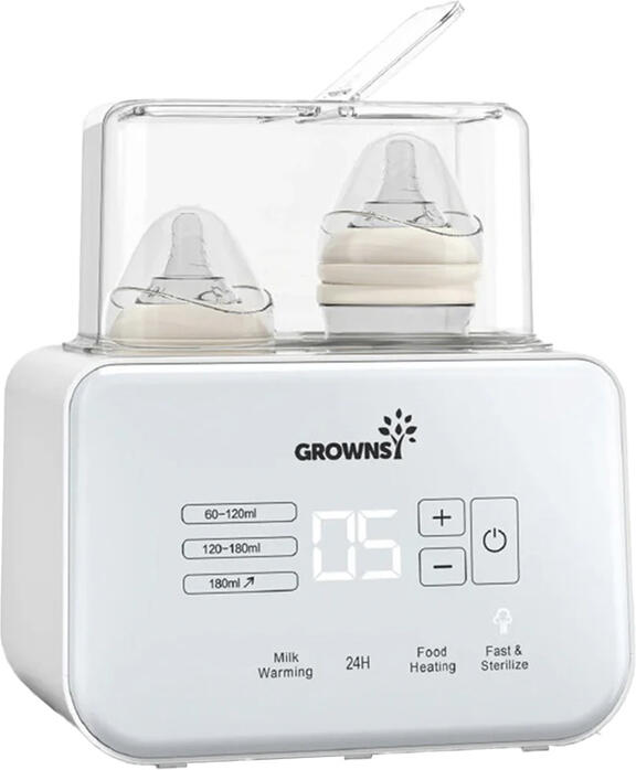 Multifunkční ohřívač lahví Grownsy (bílý)