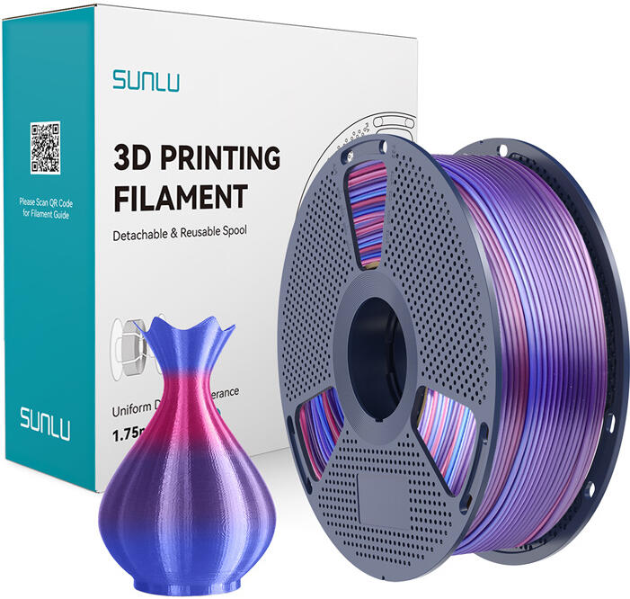 Filament Sunlu PLA+ Silk (Rainbow 02)