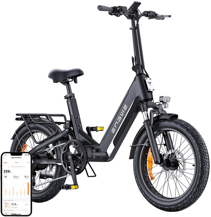 Elektrické kolo ENGWE L20 3.0 BOOST 250 W, 20" (černé)