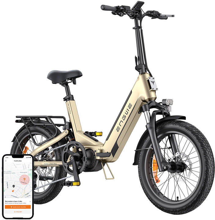 Elektrické kolo ENGWE L20 3.0 PRO 250 W, 20" (zlaté)