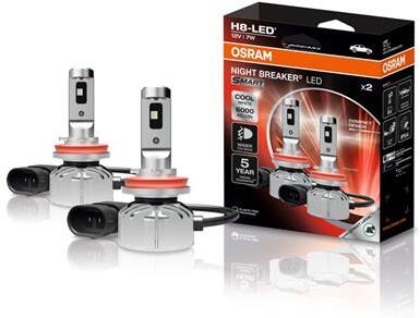 Autožárovka LED SMART 12V H8 OSRAM Night Breaker studená bílá 2ks