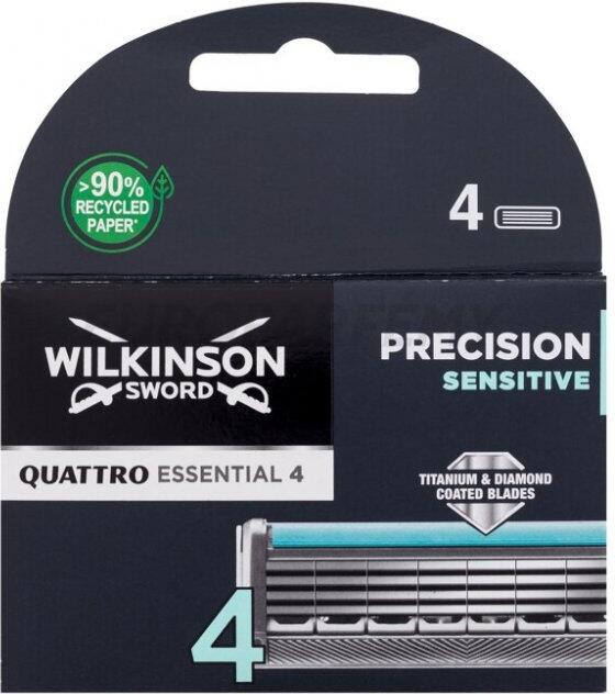 Náhradní břity Wilkinson Quattro Titanium Sensitive 4 ks