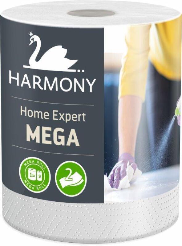Harmony Home Expert Mega 2 vrstvé Kuchyňské utěrky, 97 m, 1 role